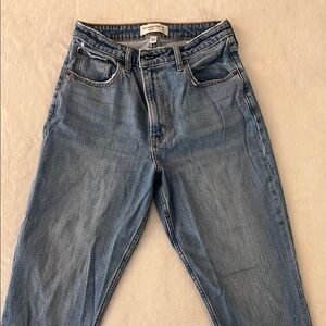 Abercrombie & Fitch Curve Love High Rise Mom Jeans